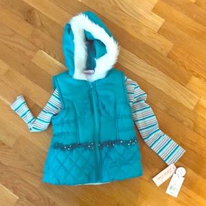 4t vest and long sleeve shirt